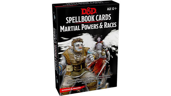 D&D Spellbook cards Martial Powers & Races