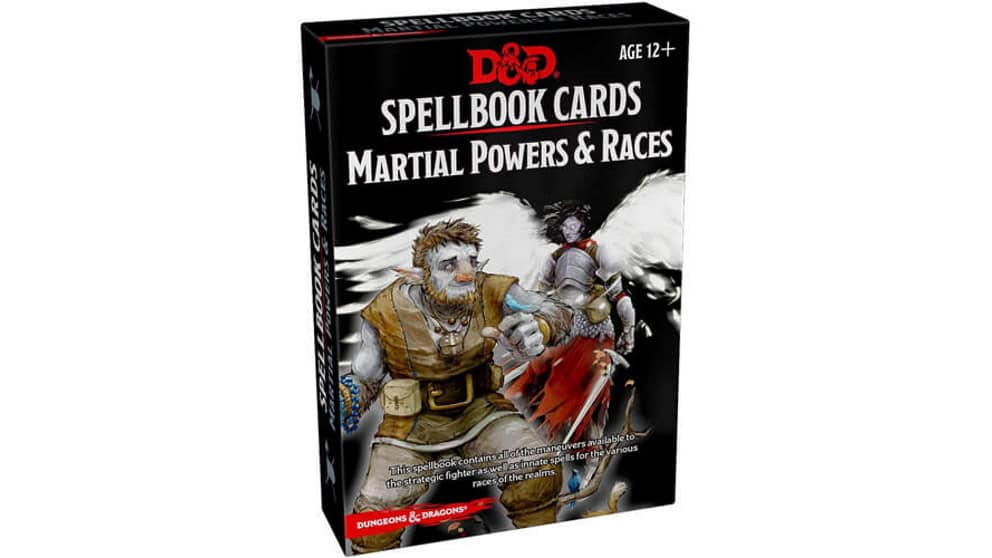 D&D Spellbook cards Martial Powers & Races