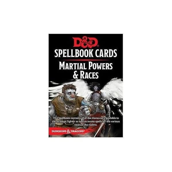 D&D Spellbook cards Martial Powers