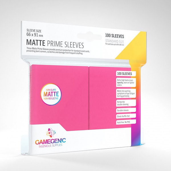 Gamegenic Matte Prime Sleeves Pink (100)