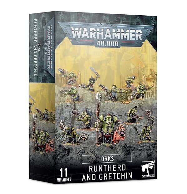 Warhammer 40k: Orks Runtherd and Gretchin