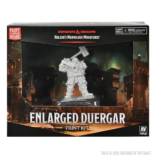 D&D Nolzur's Marvelous Unpainted Miniatures: Paint Kit - Enlarged Duergar