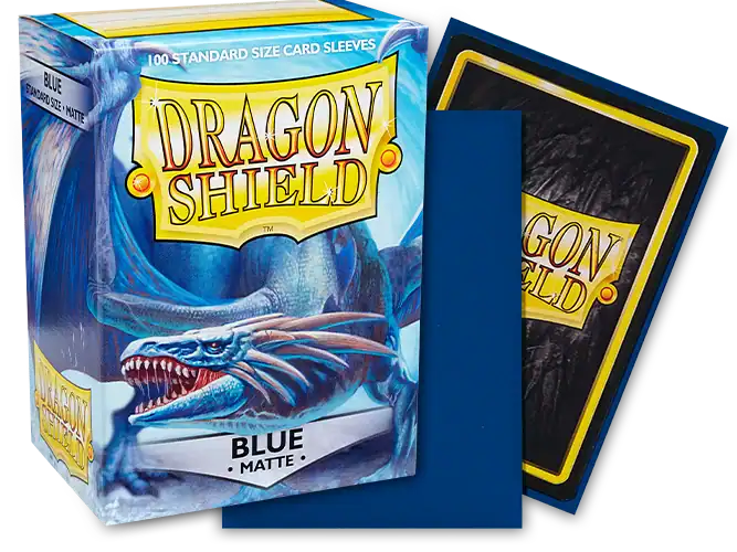 Dragon Shield: Standard Sleeves - Matte Blue (100)