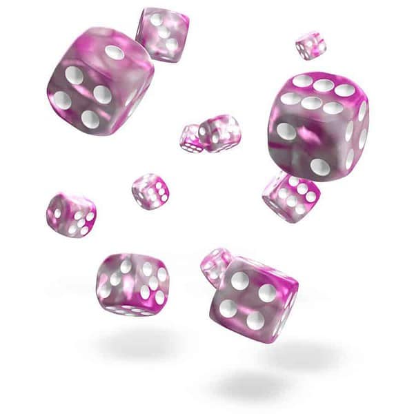 Oakie Doakie Dice D6 Dice 16 mm Gemidice Magnolia