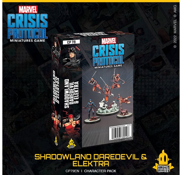 Shadowland Daredevil and Elektra: Marvel Crisis Protocol
