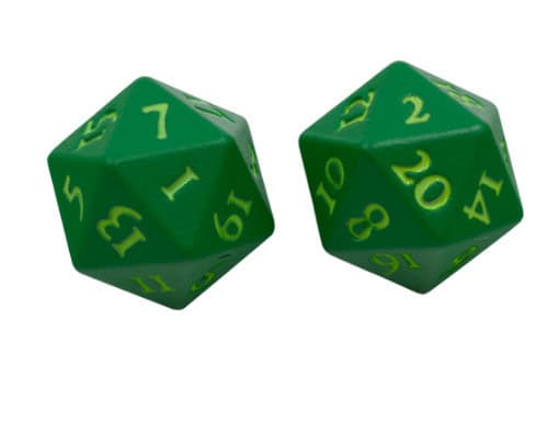 Vivid Heavy Metal Dice: Green
