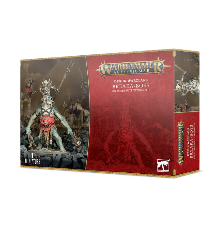 Age of Sigma: Orruk Warclans - Breaka-boss on Mirebrute Troggoth