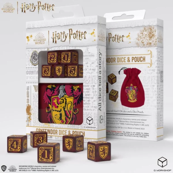 Harry Potter: Gryffindor Dice and Pouch