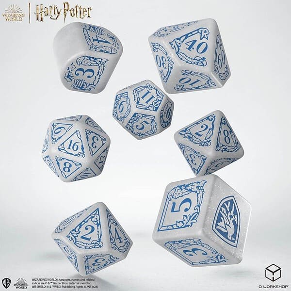 Harry Potter: Ravenclaw Modern dice set white