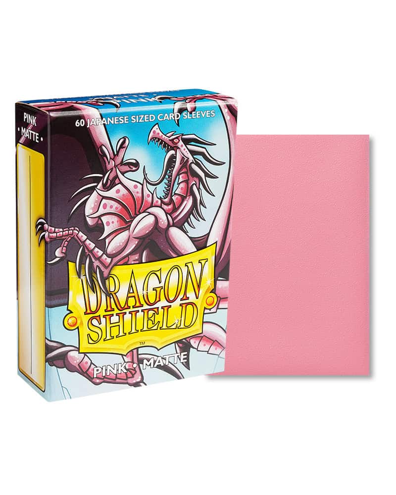 Dragon Shield Japanese Sleeves Matte Pink x60 (59mm x 86mm)