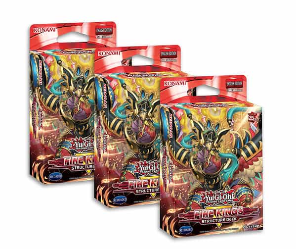 3x Yu-Gi-Oh Fire King Structure Deck