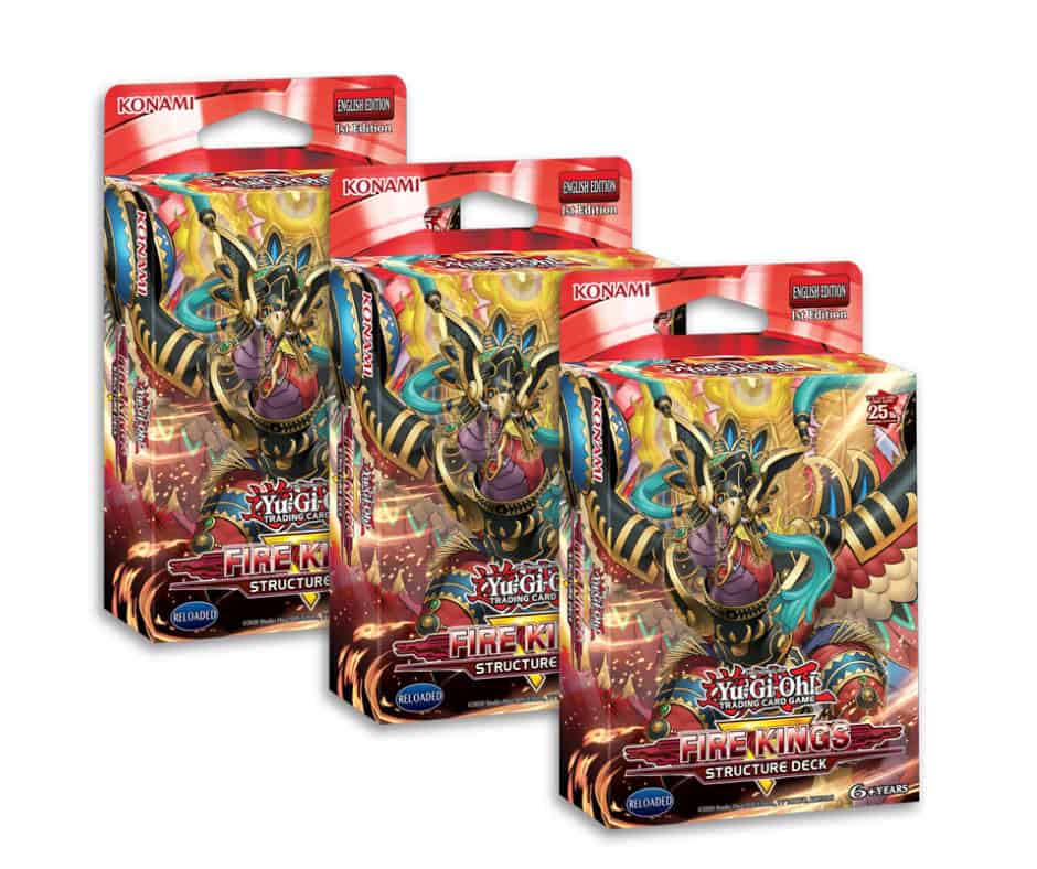 3x Yu-Gi-Oh Fire King Structure Deck