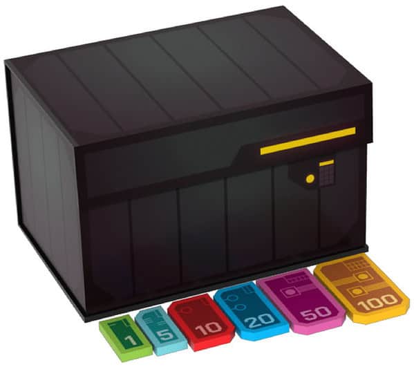 Sinister Fish: Wooden Coin Chest 4- Sci Fi