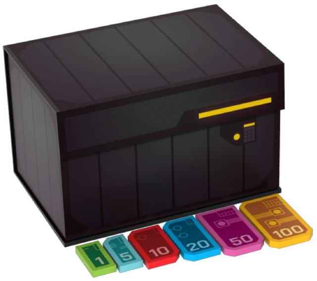 Sinister Fish: Wooden Coin Chest 4- Sci Fi