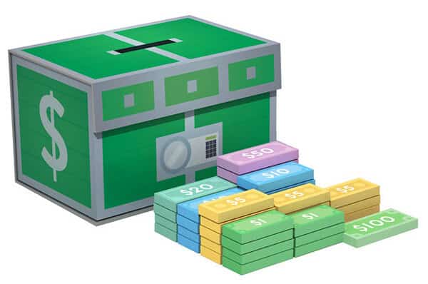 Sinister Fish: Wooden Coin Chest 2 - Bank notes