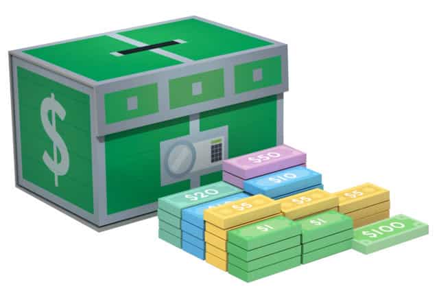 Sinister Fish: Wooden Coin Chest 2 - Bank notes