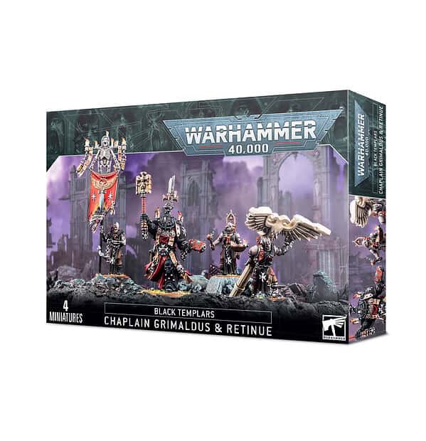 Warhemmer 40k: Black Templars - Chaplain Grimaldus and Retinue