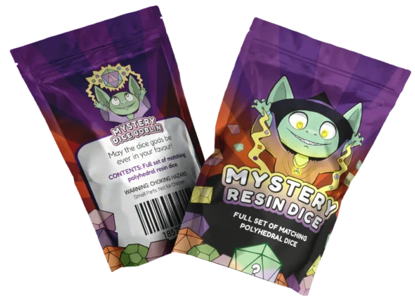 Spooky Halloween Mystery Dice - 1 pack of 7 poly-dice