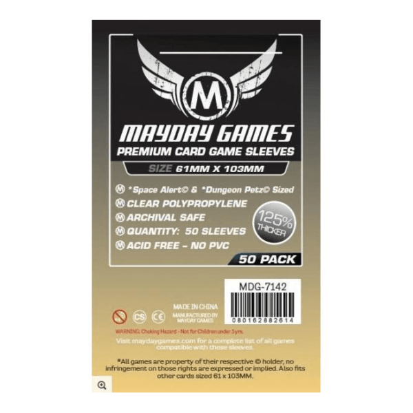 Mayday Premium Sleeves: Magnum Space Cards (61mm x 103mm - 50 count)