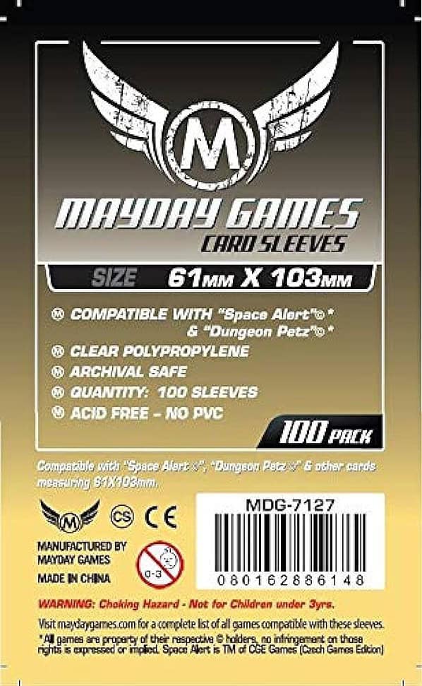 Mayday Sleeves: Magnum Space Cards (61mm x 103mm - 100 count)
