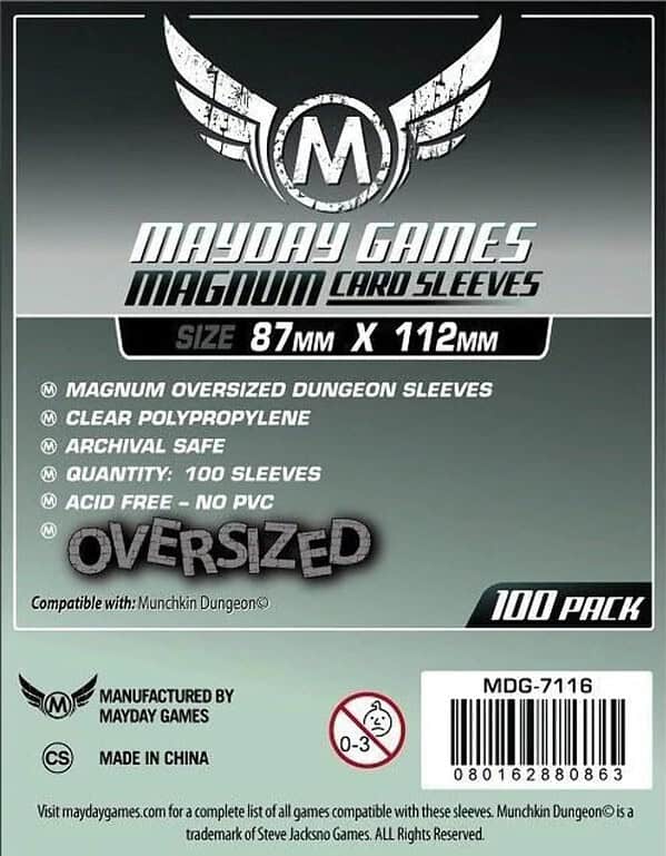 Mayday Sleeves: Magnum Oversized Dungeon (87mm x 112mm - 100 count)