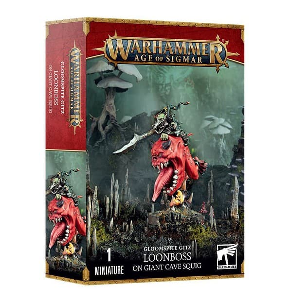 Warhammer: Age of Sigmar - LOONBOSS ON GIANT CAVE SQUIG