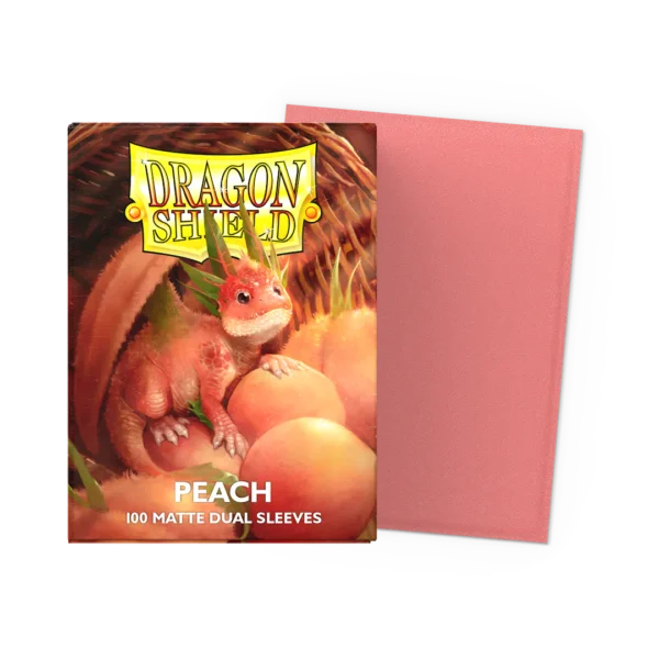 Dragon Shield 100 Double Matte - Peach Piip