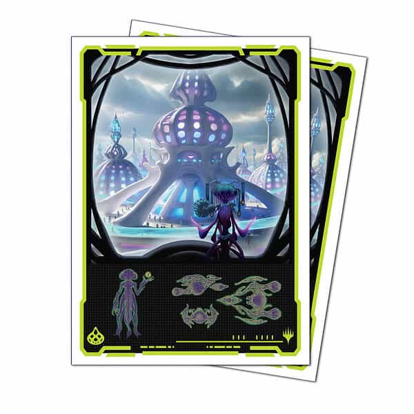 MTG: Edge of Eternities - 105ct Apex Deck Protector Sleeves - Blue Mythic