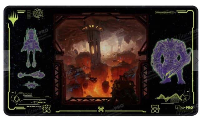 MTG: Edge of Eternities Holofoil Playmat Red Mythic