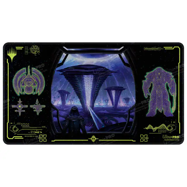 MTG: Edge of Eternities Holofoil Playmat Black Mythic