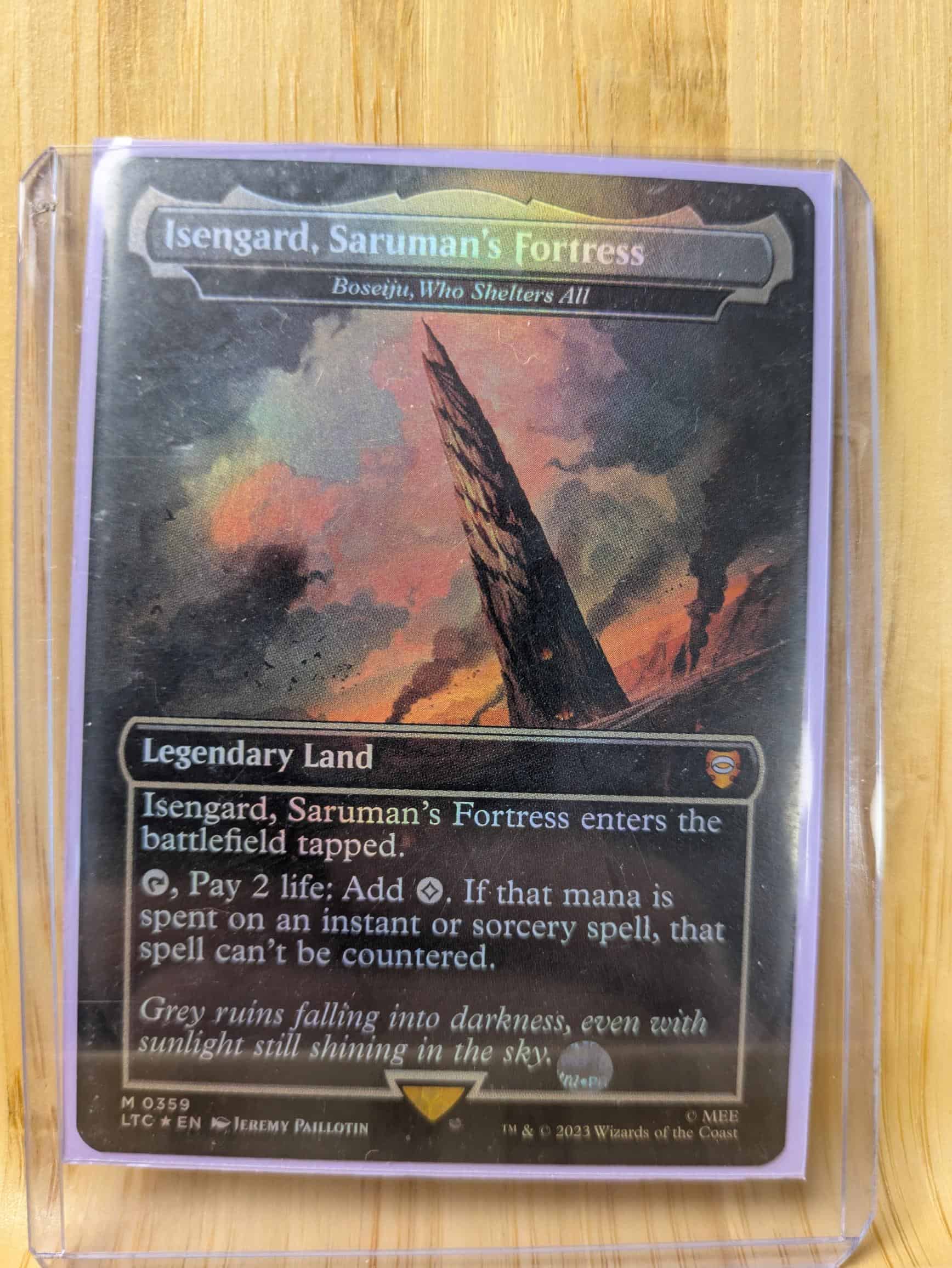 MTG LTC- isengard, saruman's fortress - NM 359