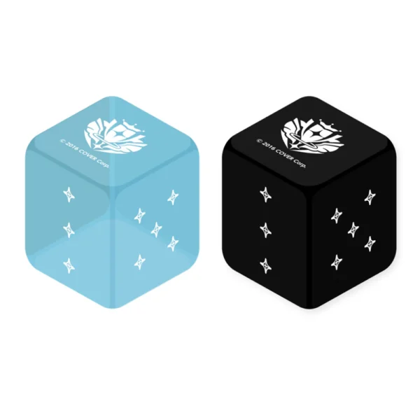 hololive Official Card Game - Light Blue and Black Dice Set
