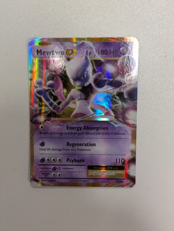 Pokemon Single - Mewtwo EX 52/108 XY Evolutions Set Pokemon Holo Foil Holographic