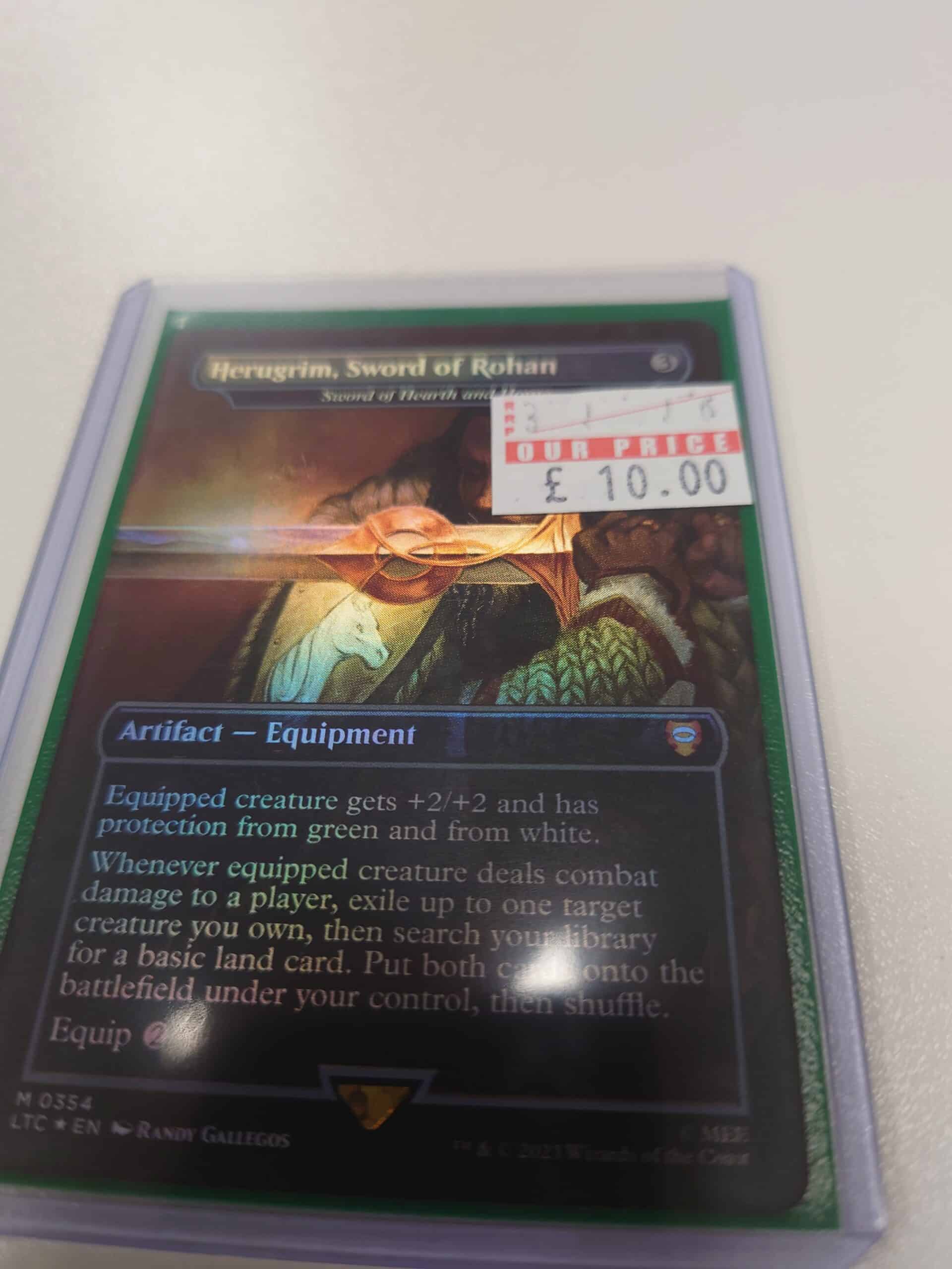 MTG Single: LTC - Herugrim, Sword of Rohan (Sword of Hearth and Home) - 354 NM Foil