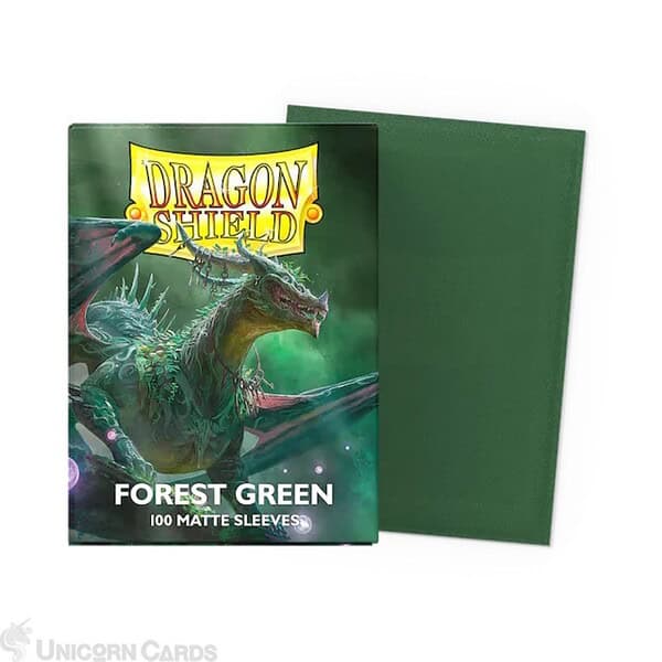 Dragon Shield Matte Standard Sleeves - Forest Green (100)