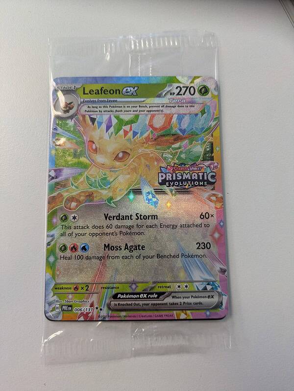 Pokemon Leafeon EX Prismatic Evolutions Promo 006/131