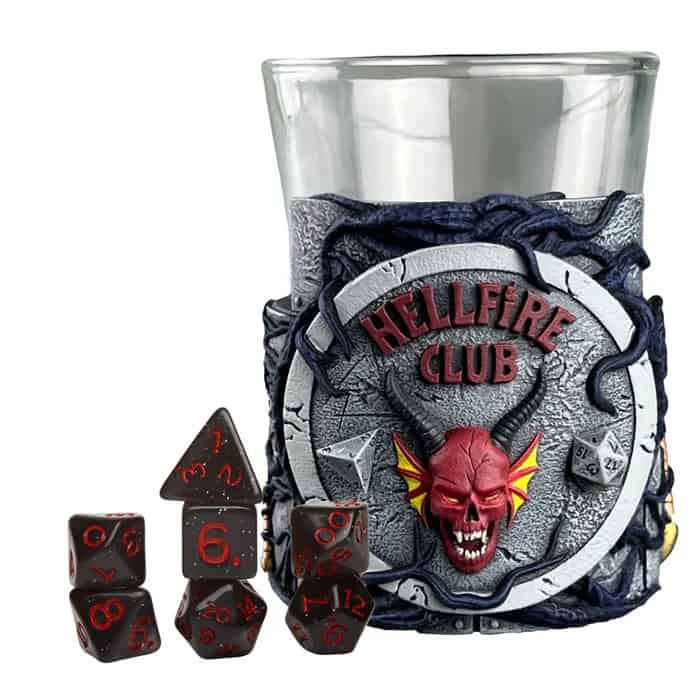 Stranger Things - Mini Dice Cup & Dice - Hellfire Club