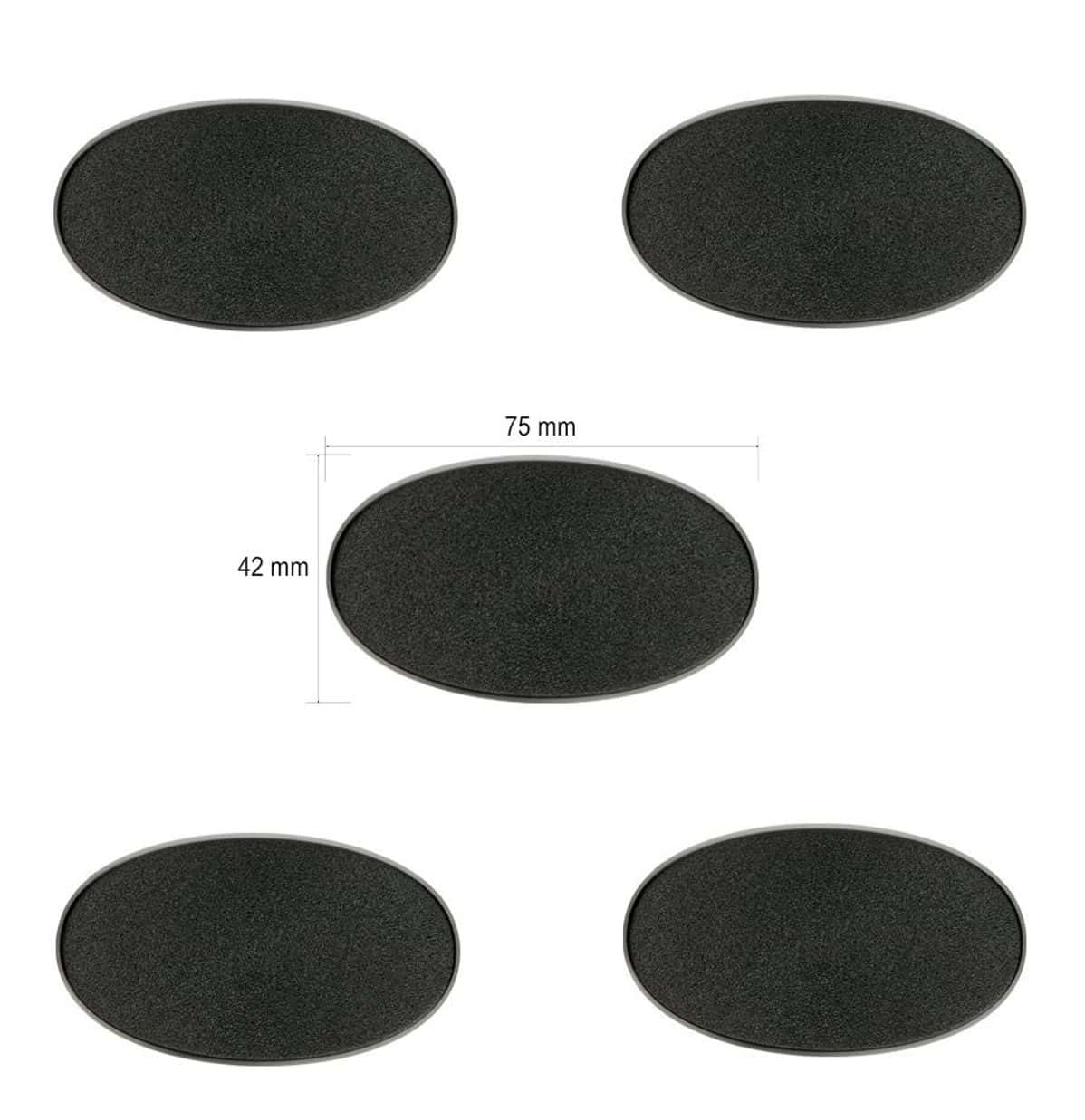 Citadel Bases - Oval - 75x42mm (x5)