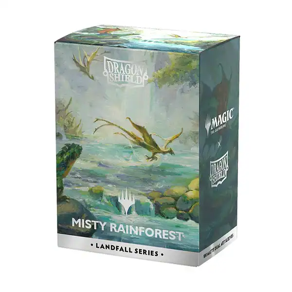 Dragon Shield Landfall Series - Standard Sleeves (100) - Misty Rainforest