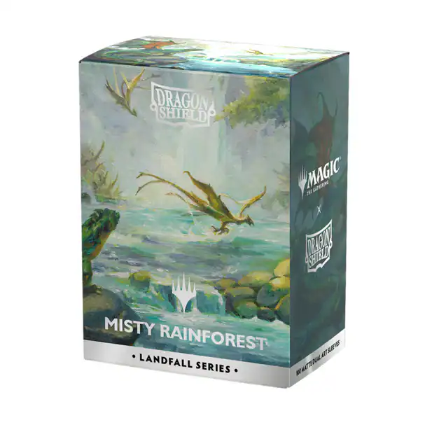 Dragon Shield Landfall Series - Standard Sleeves (100) - Misty Rainforest