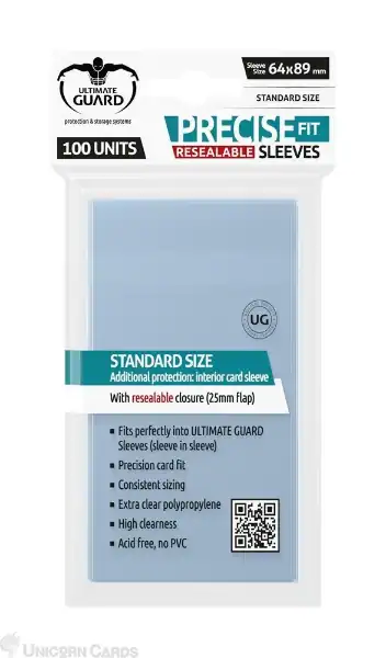 Ultimate Guard Precise Fit Sleeves - Standard - resealable (100)