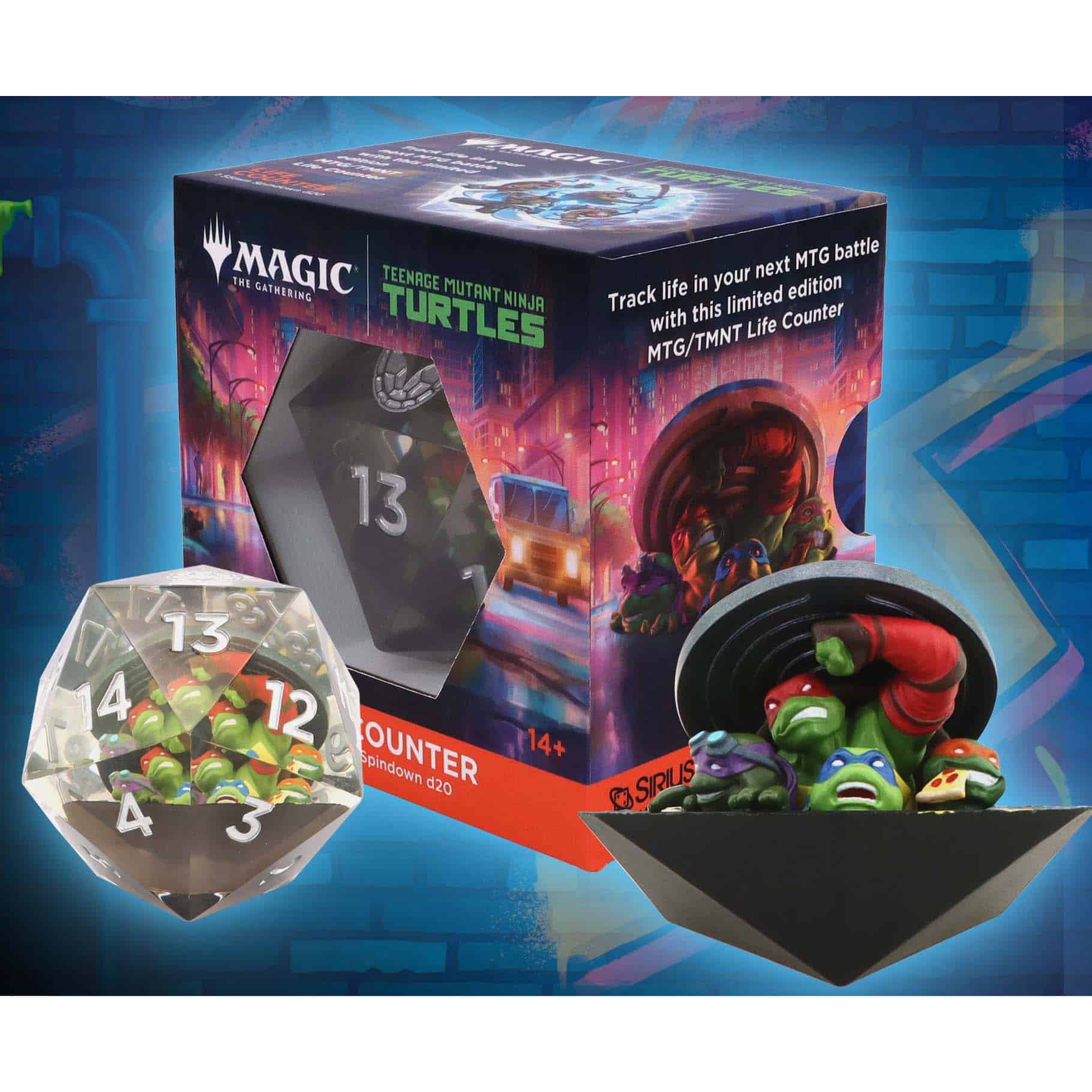 Magic The Gathering Teenage Mutant Ninja Turtles 55mm Spindown D20 - Sirius Dice