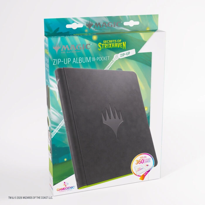 Gamegenic MTG: Secrets of Strixhaven Prime Zip-Up Album 18-Pocket - Black/Green