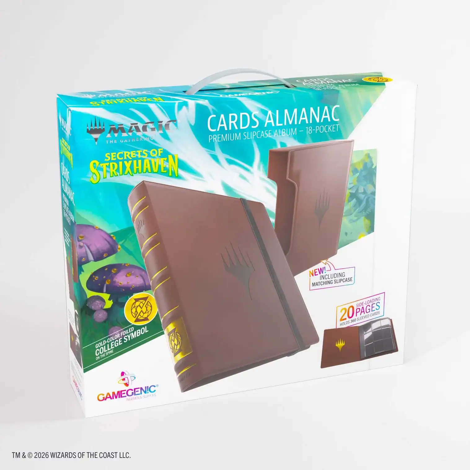 Gamegenic MTG: Secrets of Strixhaven Cards Almanac (18-Pocket) - Faction Logo 4 - Quandrix