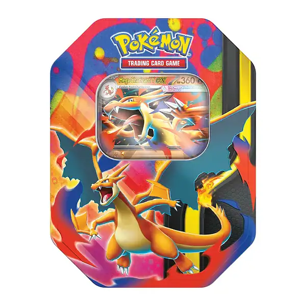 Pokemon: Mega Charizard ex tin - red