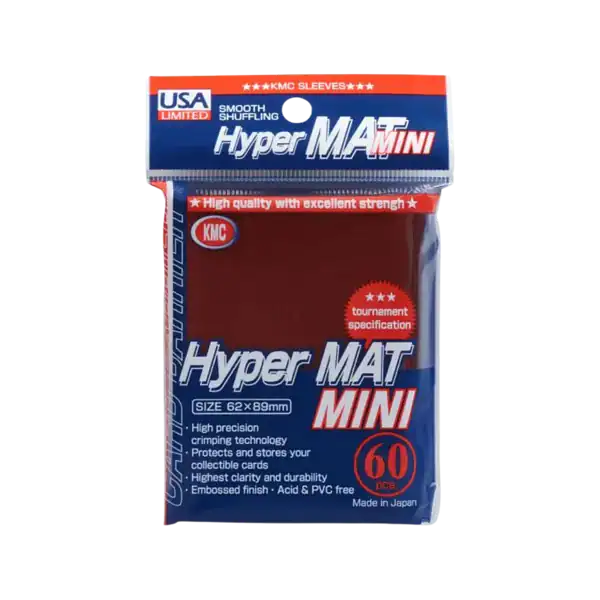 KMC Small Sleeves - Hyper Matt Red (60)