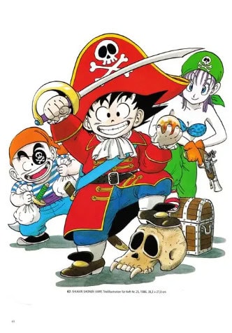 Dragon Ball Super CG: Official Card Sleeves Illustrations - Son Goku & Krillin & Bulma