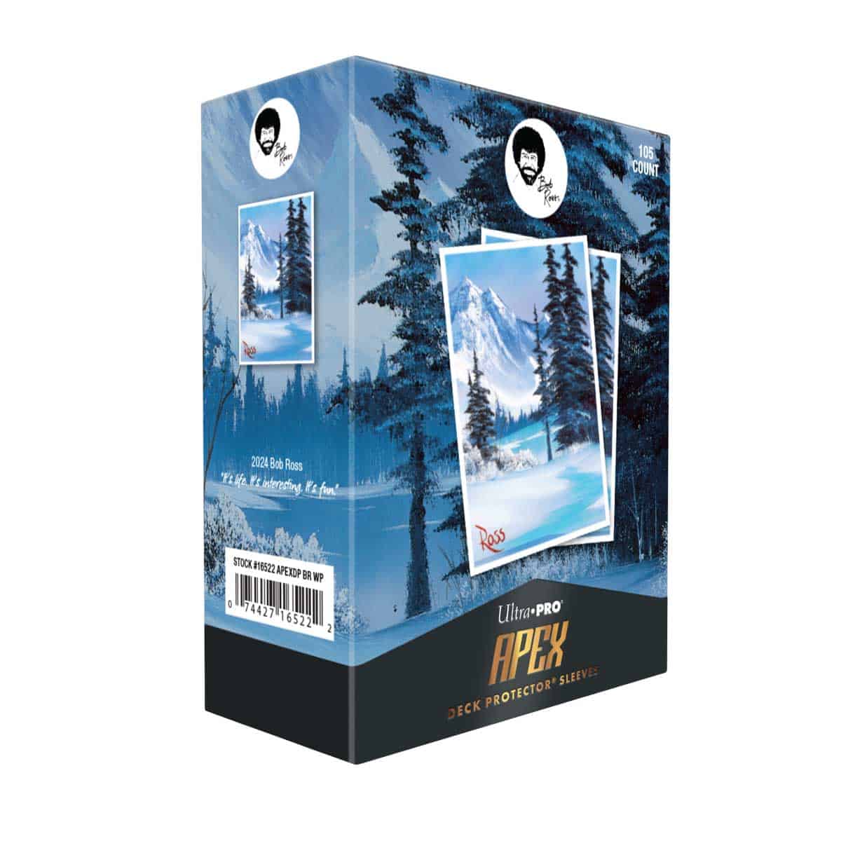 Bob Ross Winter Paradise 105ct APEX Deck Protector Sleeves
