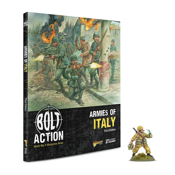 Bolt action: Armies of Italy with 'Desert Lightning' book miniature
