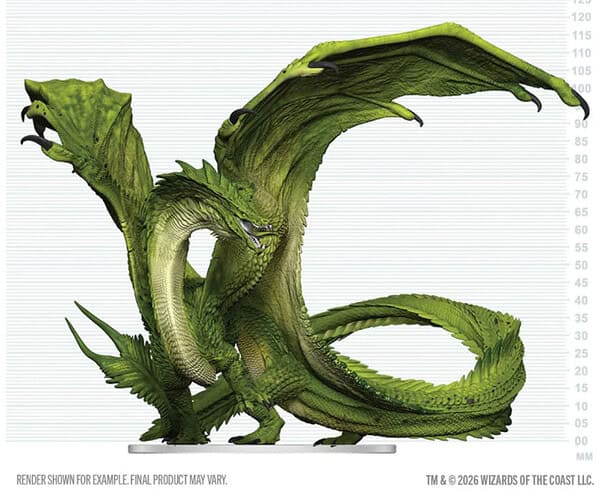 D&D Icons of the Realms: Adult Green Dragon  Deceiver